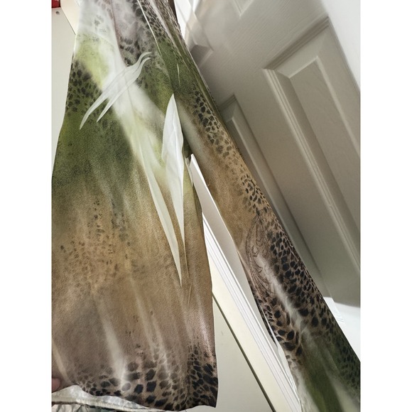 Reba Top Forest Fairy Abstract Rhinestone Blouse Artsy Festival Soft Stretch L - Picture 7 of 7